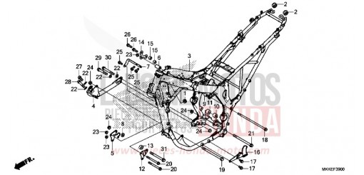 CARROSSERIE DE CHASSIS CRF1000DK de 2019